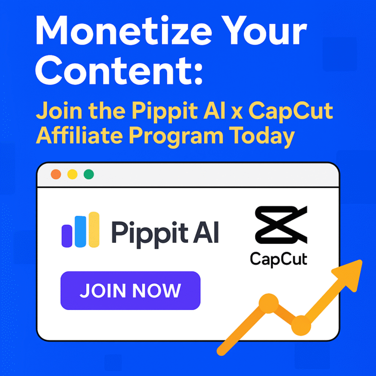 Monetize Your Content: Join the Pippit AI x CapCut Affiliate Program Today